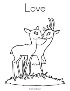 Deer - Coloring book