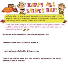 All Saints' Day - Worksheet